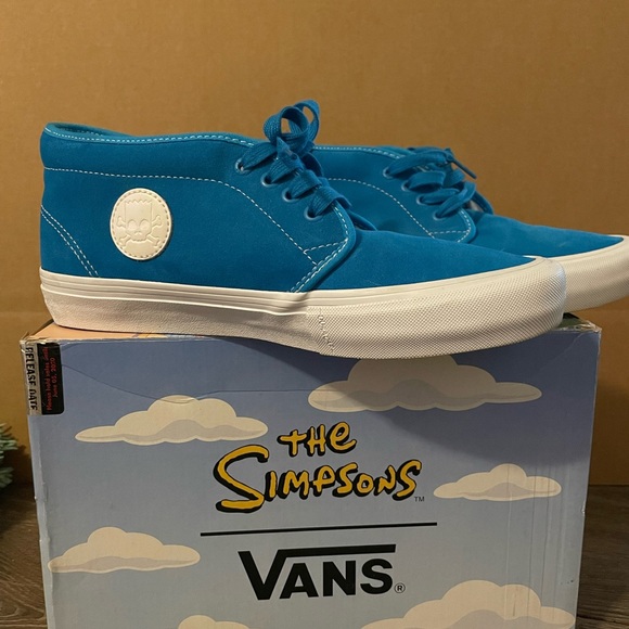 Vans Shoes | Vans Simpsons Chukka Pro Bart | Color: Blue/White | Size: 8.5 | Likespaceships's Closet